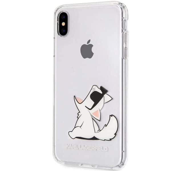 Karl Lagerfeld Choupette Fun – iPhone Xs Max dėklas (skaidrus)