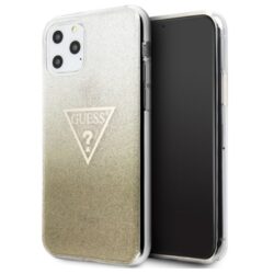 Guess Solid Glitter Triangle – dėklas, skirtas iPhone 11 Pro Max (auksinis)