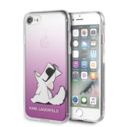 Karl Lagerfeld Choupette Fun – dėklas, skirtas iPhone SE 2020 / 8 / 7 (rožinis)
