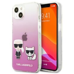 Karl Lagerfeld Ikonik & Choupette – dėklas, skirtas iPhone 13 Mini (rožinis)