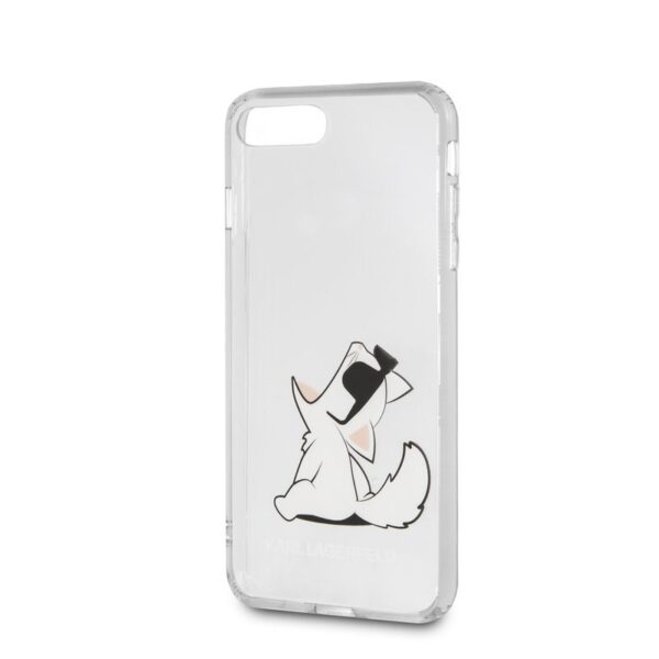 Karl Lagerfeld Choupette Fun – dėklas, skirtas iPhone SE 2020 / 8 / 7 (skaidrus)