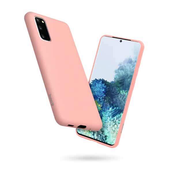 Crong Color Cover – lankstus dėklas, skirtas Samsung Galaxy S20 (rožinis)