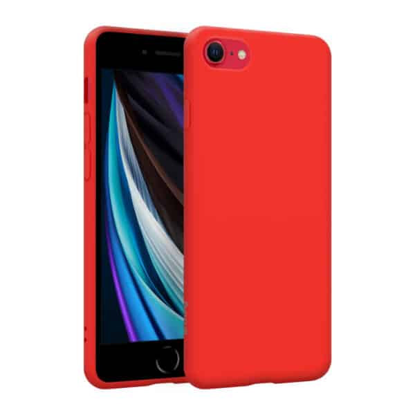 Crong spalvos dėklas – lankstus dėklas, skirtas iPhone 8/7 (raudonas)