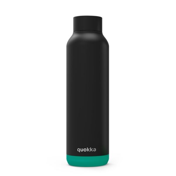 Quokka Solid - Nerūdijančio plieno dvigubų sienelių, vakuuminė vandens gertuvė, nešiojamas termosas 630 ml (Teal Vibe)