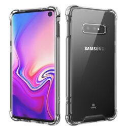 Crong Hybrid Protect Cover – apsauginis dėklas, skirtas Samsung Galaxy S10e (skaidrus)