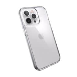 Speck Presidio Perfect-Clear – iPhone 13 Pro dėklas su MICROBAN danga (skaidrus)