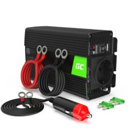 Green Cell – įtampos keitiklis Inverteris 12V į 230V 230V 300W / 600W Gryna sinusinė banga
