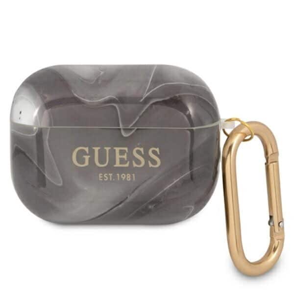 Guess Marble Est. - Airpods Pro dėklas (juodas)