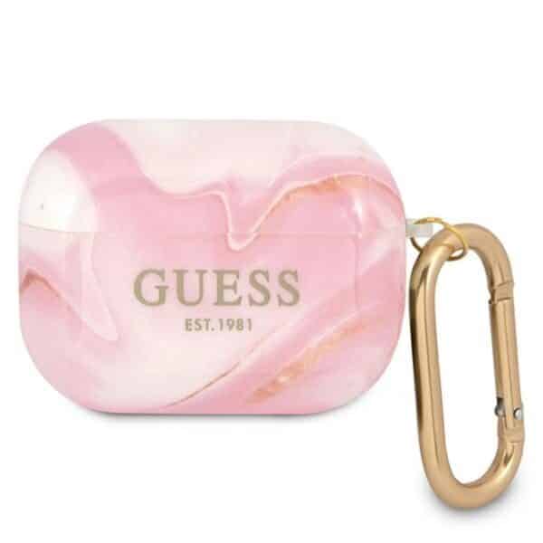 Guess Marble Est. - „Airpods Pro“ dėklas (rožinis)