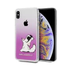 Karl Lagerfeld Choupette Fun – iPhone Xs Max dėklas (rožinis)