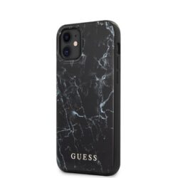Guess Marble – iPhone 12 Mini dėklas (juodas)