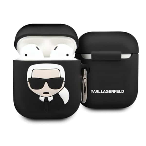 Karl Lagerfeld – „Apple Airpods“ dėklas (juodas)