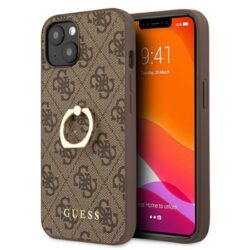 Guess 4G Ring Case – dėklas, skirtas iPhone 13 (rudas)