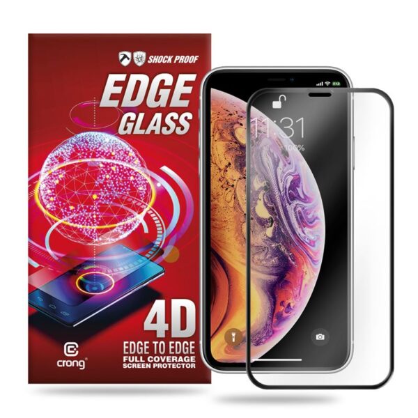 38D6274C-5F51-EC11-91AD-2CEA7FB072AA.jpg Crong Edge Glass – visiškai klijuojamas nuo krašto iki krašto 9H stiklo ekrano apsauga, skirta iPhone 11 Pro Max / Xs Max