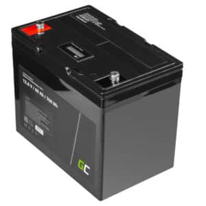Green Cell – LiFePO4 12V 12,8V 60Ah baterija, skirta fotovoltinėms sistemoms, nameliams ant ratų ir valtims