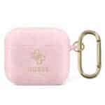 Guess 4G Glitter – Airpods 3 dėklas (rožinis)