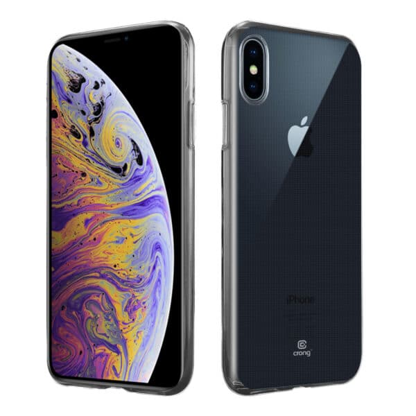 Crong Crystal Slim Cover – apsauginis dėklas, skirtas iPhone Xs Max (skaidrus)