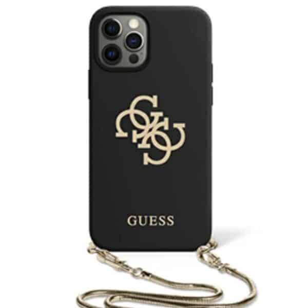 „Guess 4G Big Logo Chain“ – dėklas, skirtas „iPhone 11“ (juodas)