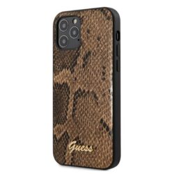 Guess Python Collection – dėklas, skirtas iPhone 12 Pro Max (rudas)