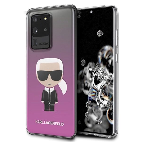 Karl Lagerfeld Ikonik – dėklas Samsung Galaxy S20 Ultra (rožinis)