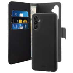 Nuimama PURO piniginė – dėklas 2w1 Samsung Galaxy A33 (juodas)