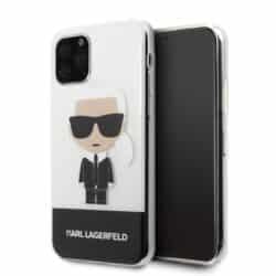 Karl Lagerfeld Iconic Karl dėklas, skirtas iPhone 11 Pro (skaidrus)