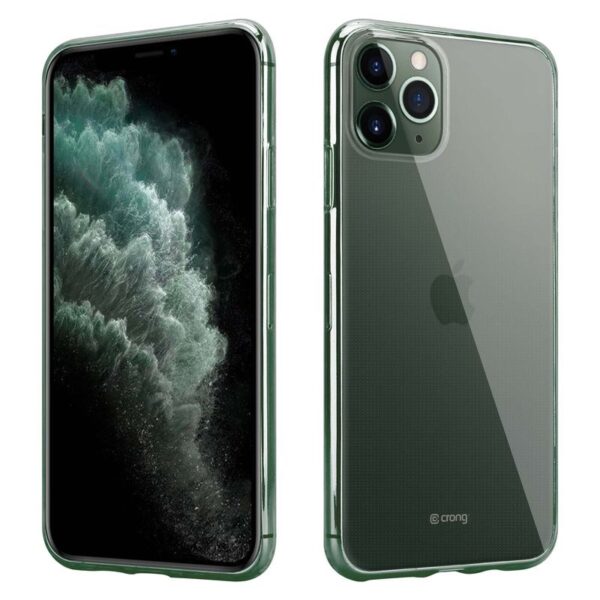 Crong Crystal Slim Cover – lankstus dėklas, skirtas iPhone 11 Pro Max (skaidrus)
