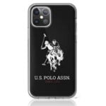 JAV „Polo Assn Big Dh“ logotipas – „dėklas iPhone 12“ / „iPhone 12 Pro“ (juodas)