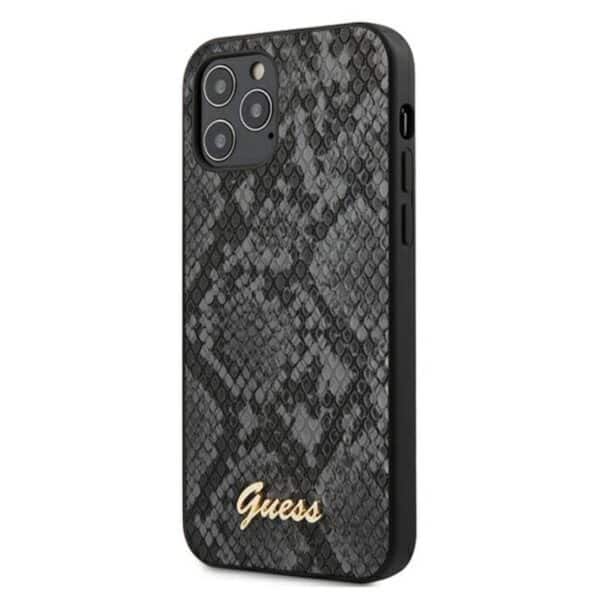 Guess Python Collection – dėklas, skirtas iPhone 12 Pro Max (juodas)