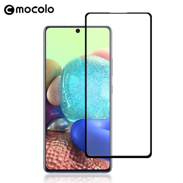 Mocolo 3D 9H Full Glue – viso ekrano apsauga, skirta Samsung Galaxy A71 / Note 10 Lite (juoda)
