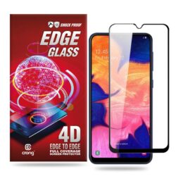 Crong Edge Glass – visiškai klijuojamas nuo krašto iki krašto 9H stiklo ekrano apsauga, skirta Samsung Galaxy A10