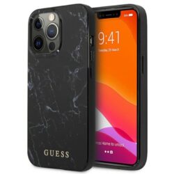 Guess Marble – dėklas, skirtas iPhone 13 Pro (juodas)