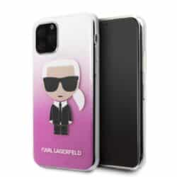 Karl Lagerfeld Iconic Karl dėklas, skirtas iPhone 11 Pro (rožinis)