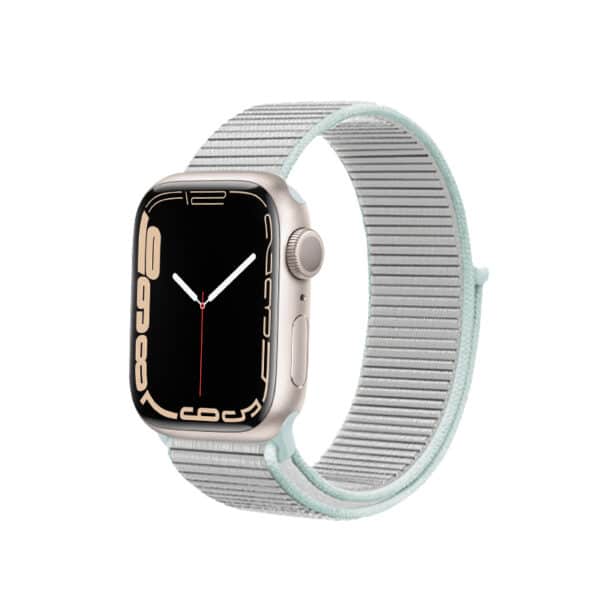Crong nailono apyrankė / dirželis, skirta Apple Watch 38/40/41mm (pastelinė pilka)