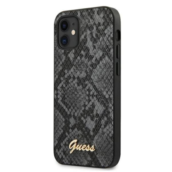 Guess Python Collection – iPhone 12 mini dėklas (juodas)