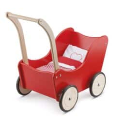 New Classic Toys - Raudonas lėlės vežimėlis