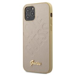 Guess Iridescent Love – dėklas, skirtas iPhone 12 / iPhone 12 Pro (auksinis)