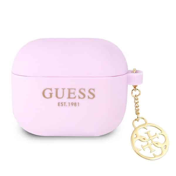 5A8A3BCB-309A-EC11-91AE-2CEA7FB072AA.jpg „Guess 4G Charms“ silikoninis dėklas – „AirPods 3“ dėklas (violetinė)