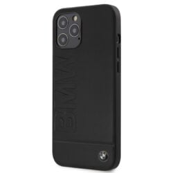 „Bmw Leather Hot Stamp“ – dėklas, skirtas „iPhone 12 Pro Max“ (juodas)
