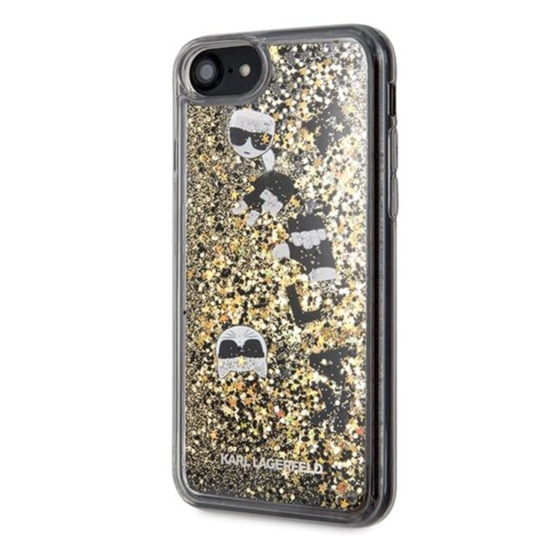 „Karl Lagerfeld Glitter“ skystas plūduriuojantis dėklas, skirtas „iPhone SE 2020 / 8/7“ (plaukiojantis pakabukas)