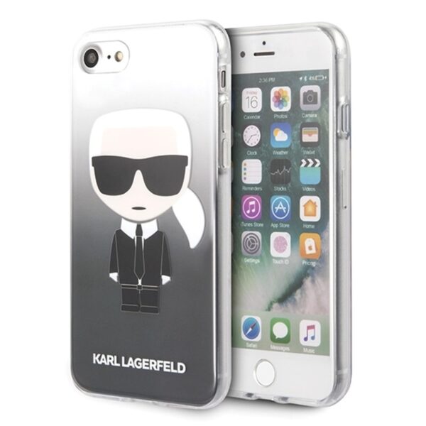 Karl Lagerfeld Iconic Karl Gradient – dėklas iPhone SE 2020 / 8 / 7 (rožinis)