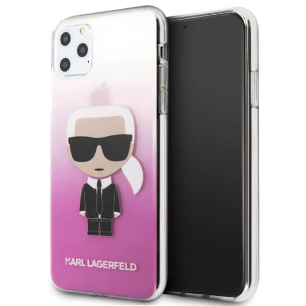 Karl Lagerfeld Iconic Karl dėklas, skirtas iPhone 11 Pro Max (rožinis)