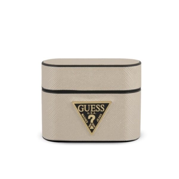 Guess Saffiano – Case Airpods Pro (smėlio spalvos)