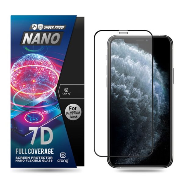65FB0D6A-5F51-EC11-91AD-2CEA7FB072AA.jpg Crong 7D nano lankstus stiklas – pilnai dengianti hibridinė ekrano apsauga 9H iPhone 11 Pro Max / Xs Max
