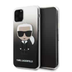 Karl Lagerfeld Iconic Karl dėklas, skirtas iPhone 11 Pro (juodas)