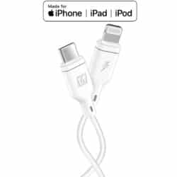 „Momax Zero Lighting“ į USB-C PD 1,2 m laidas (baltas)