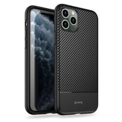 Crong Prestige anglies dėklas – apsauginis dėklas, skirtas iPhone 11 Pro Max (juodas)