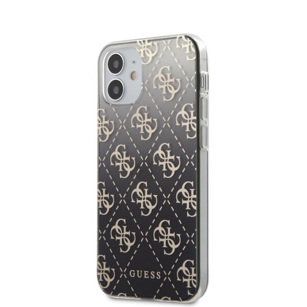 Guess 4G Gradient – dėklas, skirtas iPhone 12 Mini (juodas)