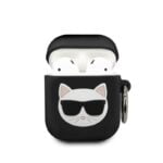 Karl Lagerfeld Choupette 3D – Apple Airpods dėklas (juodas)