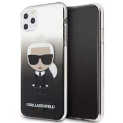 Karl Lagerfeld Iconic Karl dėklas, skirtas iPhone 11 Pro Max (czarny)